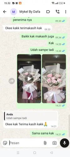 Testimonial Buket Bunga cipagalo