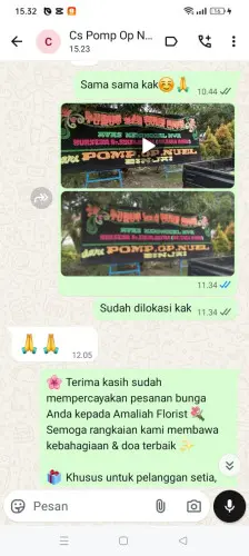 Testimonial Papan Bunga cipagalo