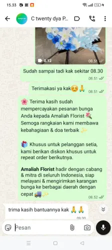 Testimonial Standing Flower cipagalo