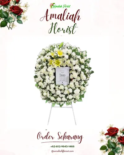 Krans Bunga Duka Cita cipagalo